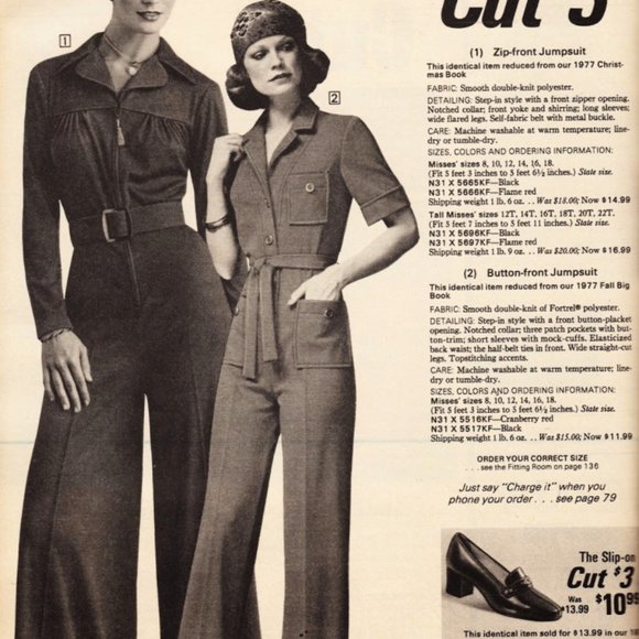 ❗️SOLD❗️70s Sears Black Jumpsuit - Picture 16 of 16